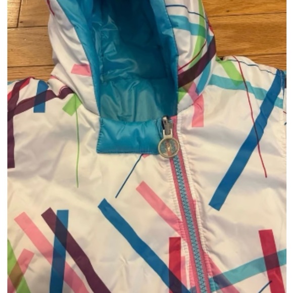 Spyder Reversible Water Resistant Baby Bunting Snowsuit 6m-12m Org $115 - Picture 4 of 6